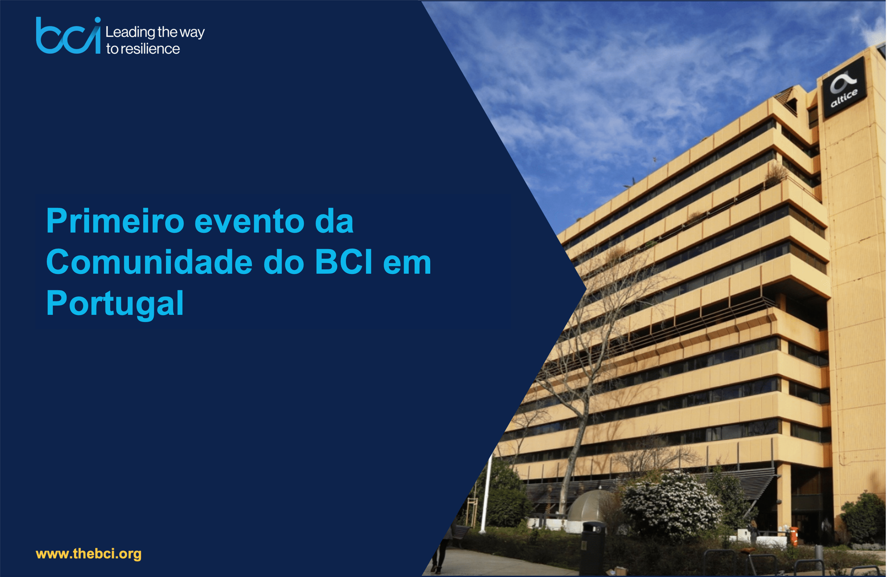 Primeiro evento da Comunidade do BCI em Portugal